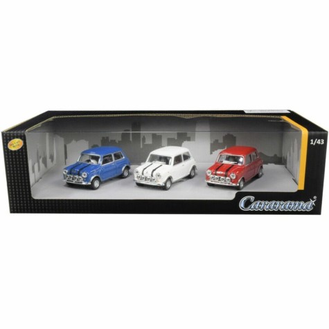 CARARAMA 1:43 3PCS SET MINI COOPER RED/WHITE/BLUE 35310